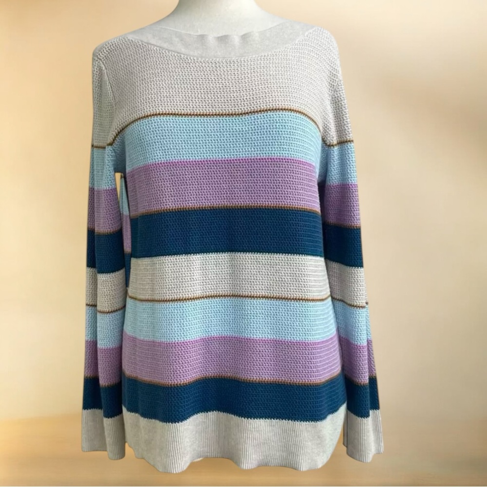 Market & Spruce Color Stripped Sweater - Small or Medium available